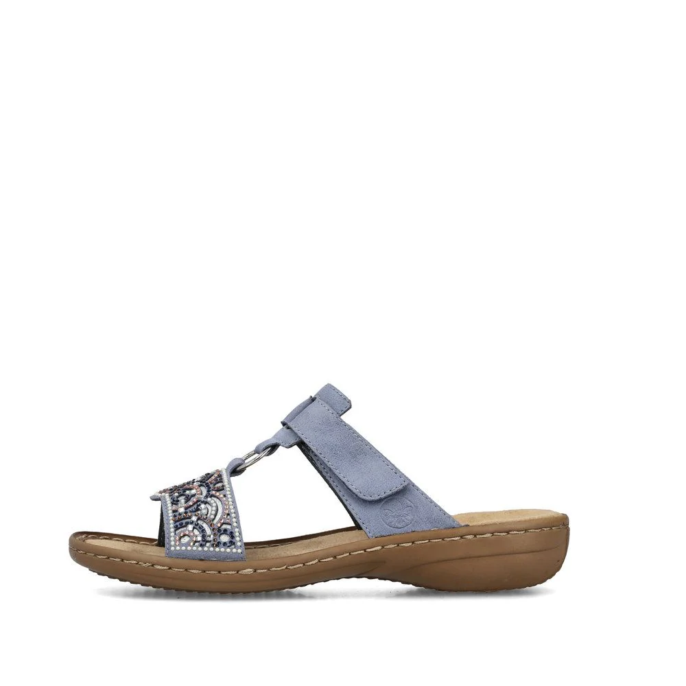 Rieker 608K2 Women's Sandals in Blue - Image 5