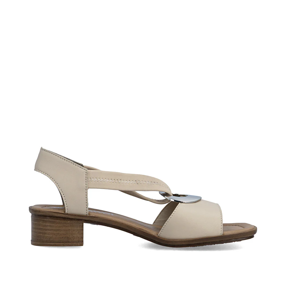 Rieker 62662 Women's Sandals in Beige - Image 2