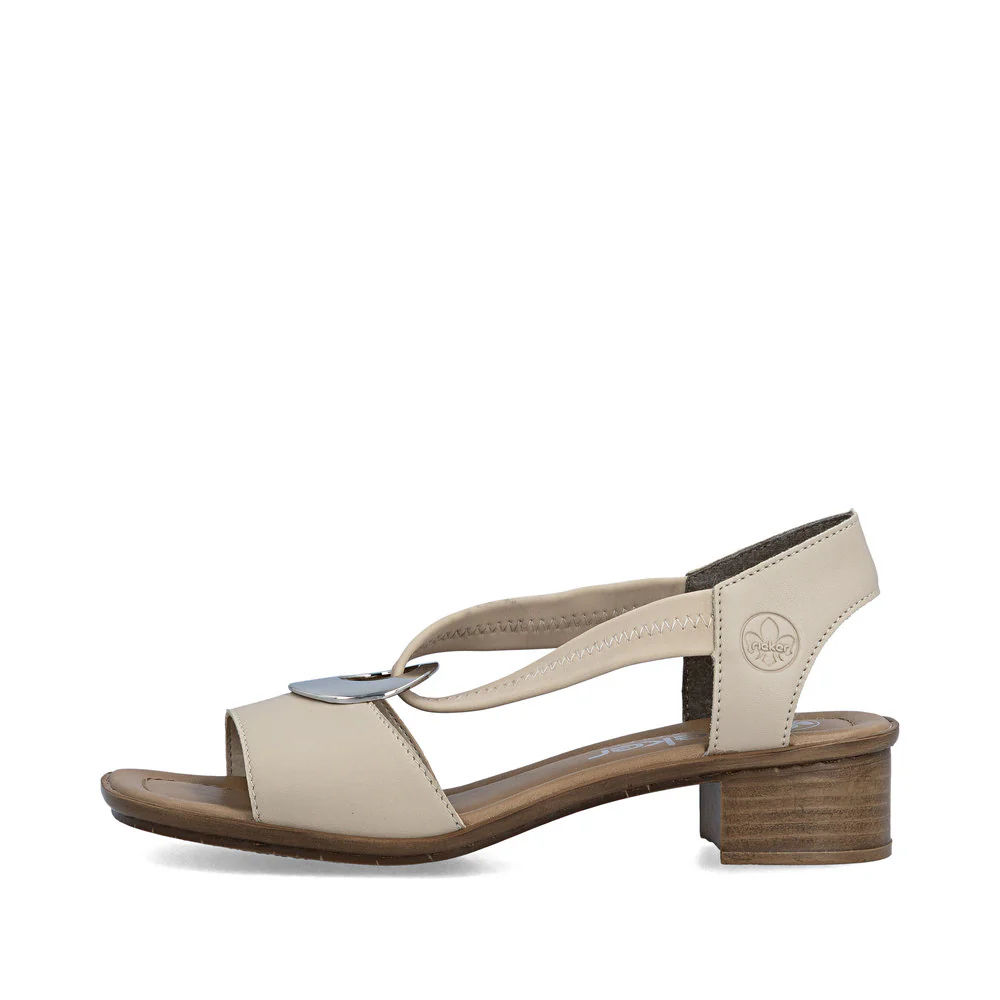 Rieker 62662 Women's Sandals in Beige - Image 5