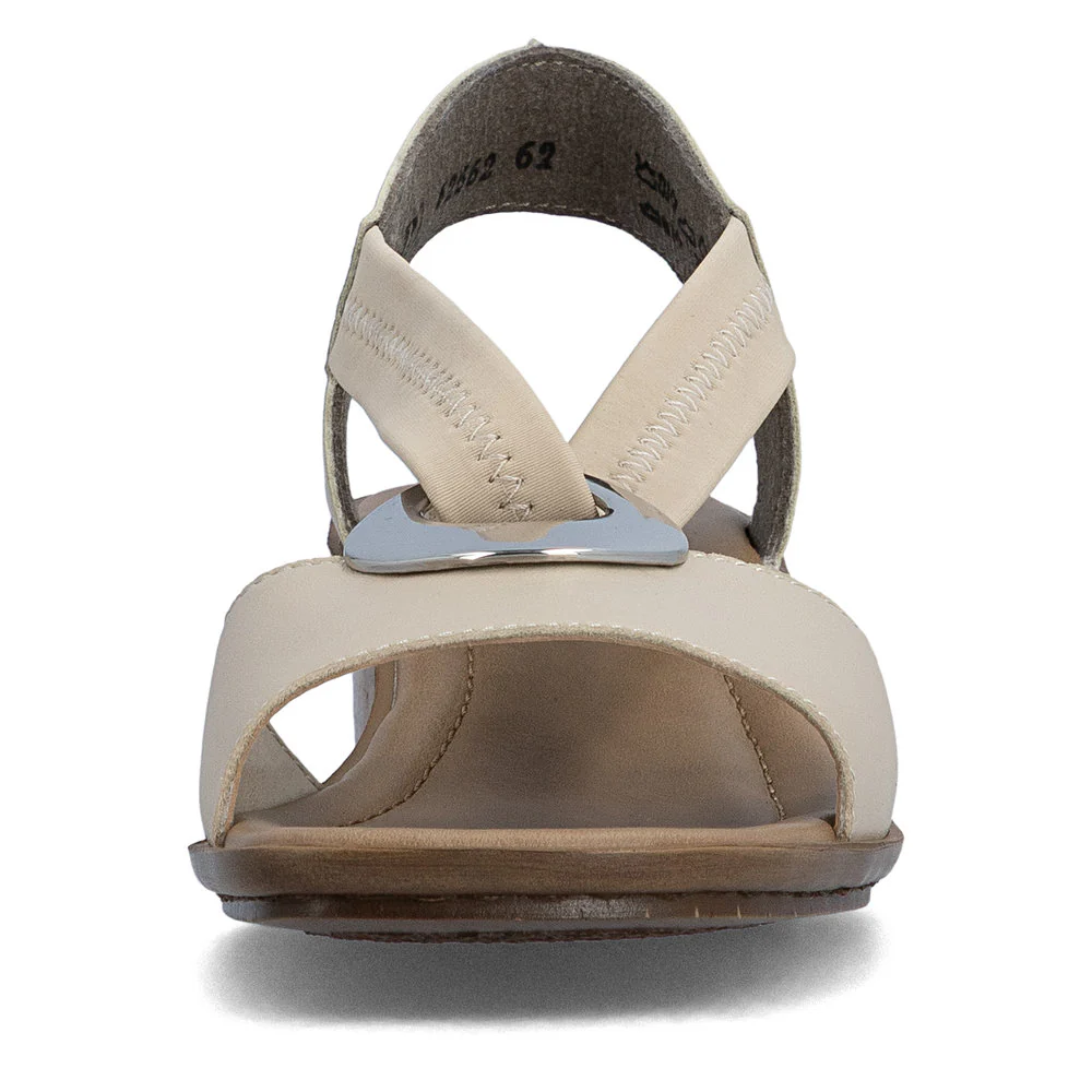 Rieker 62662 Women's Sandals in Beige - Image 6