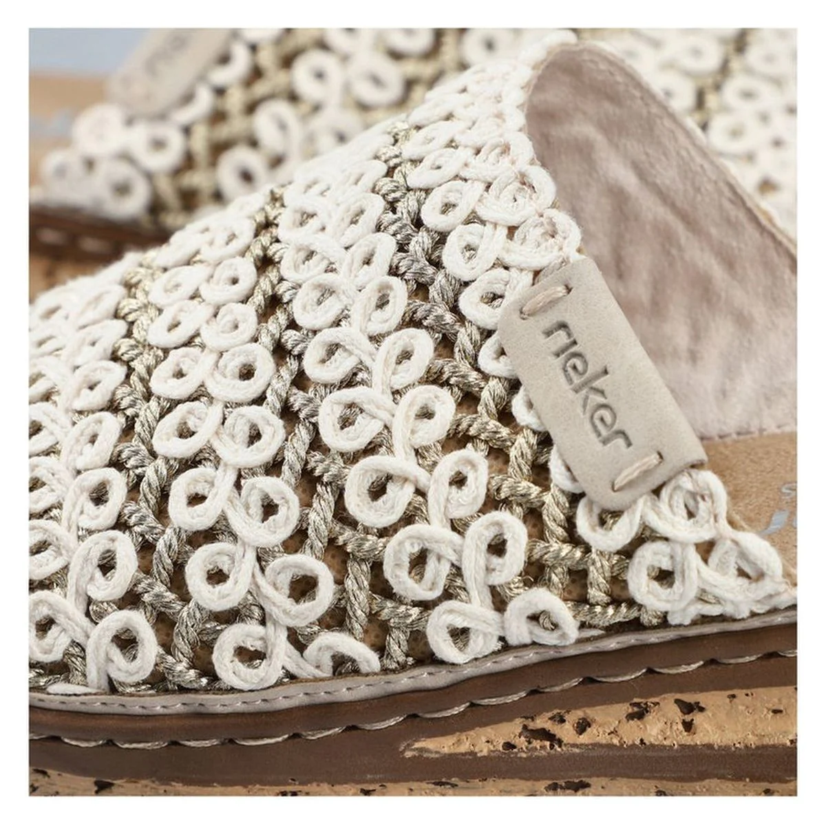 Rieker 629X8 Women's Sandals in Beige - Image 10