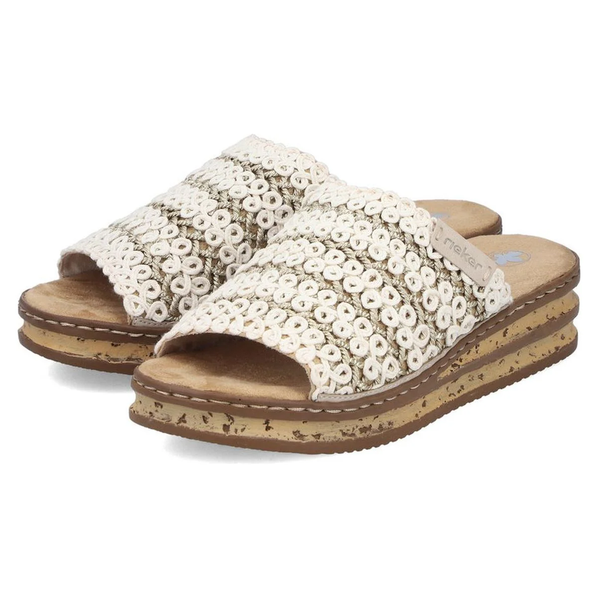 Rieker 629X8 Women's Sandals in Beige - Image 8