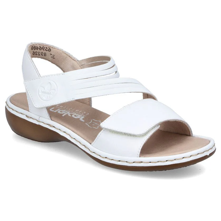 Rieker 65964 Strap Sandal in White