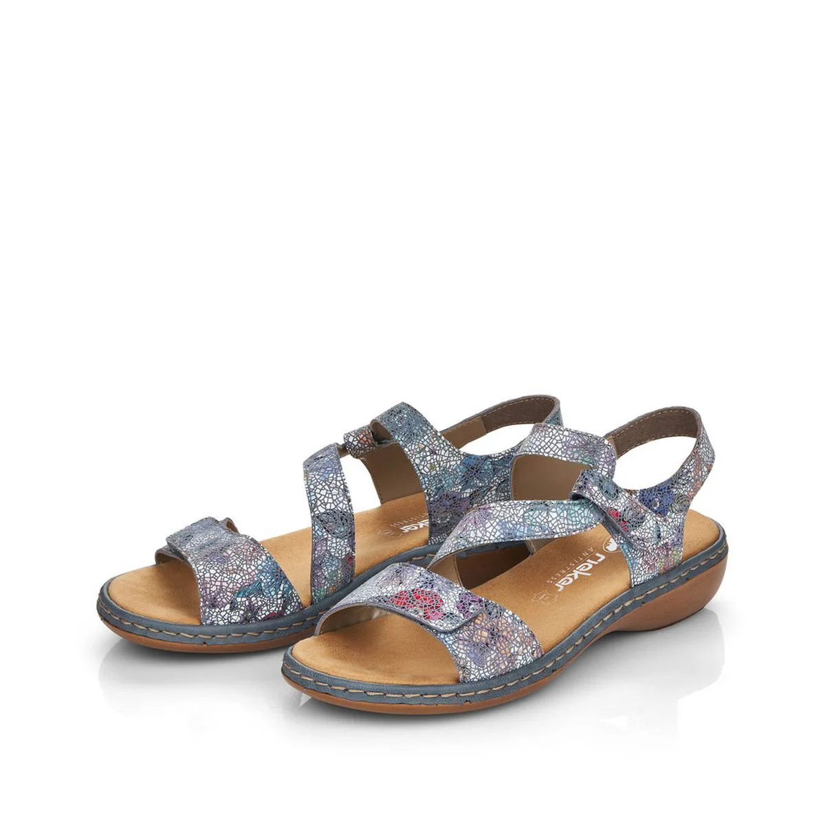 Rieker 659C7 Adria-Multi Leather Sandals – Women’s Wedge Comfort - Image 5