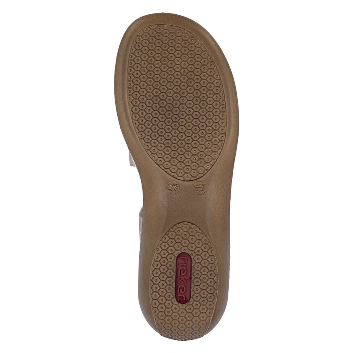 Rieker 659C7 Velcro Strap Sandals in Copper - Image 7