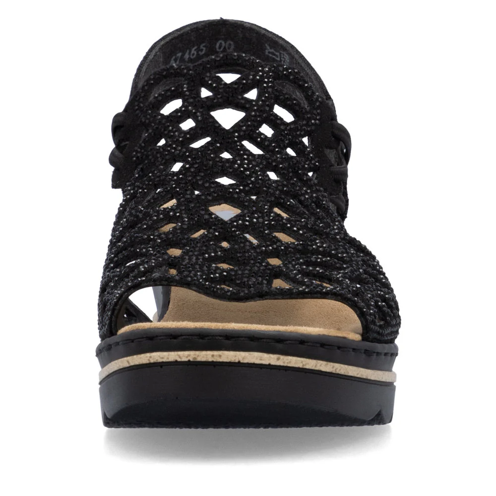 Rieker 67465 Women's Sandals in Black - Image 6