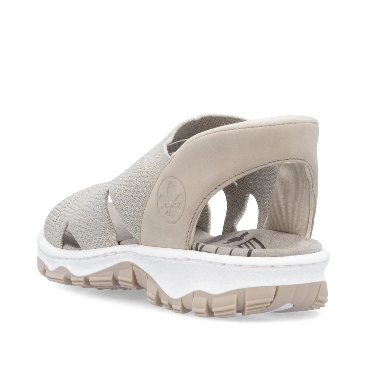 Rieker 68895-64 Women’s Knit Sandals in Stone – Lightweight Summer Comfort - Image 3