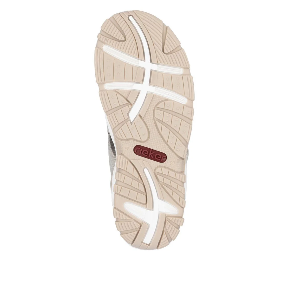 Rieker 68895-64 Women’s Knit Sandals in Stone – Lightweight Summer Comfort - Image 4