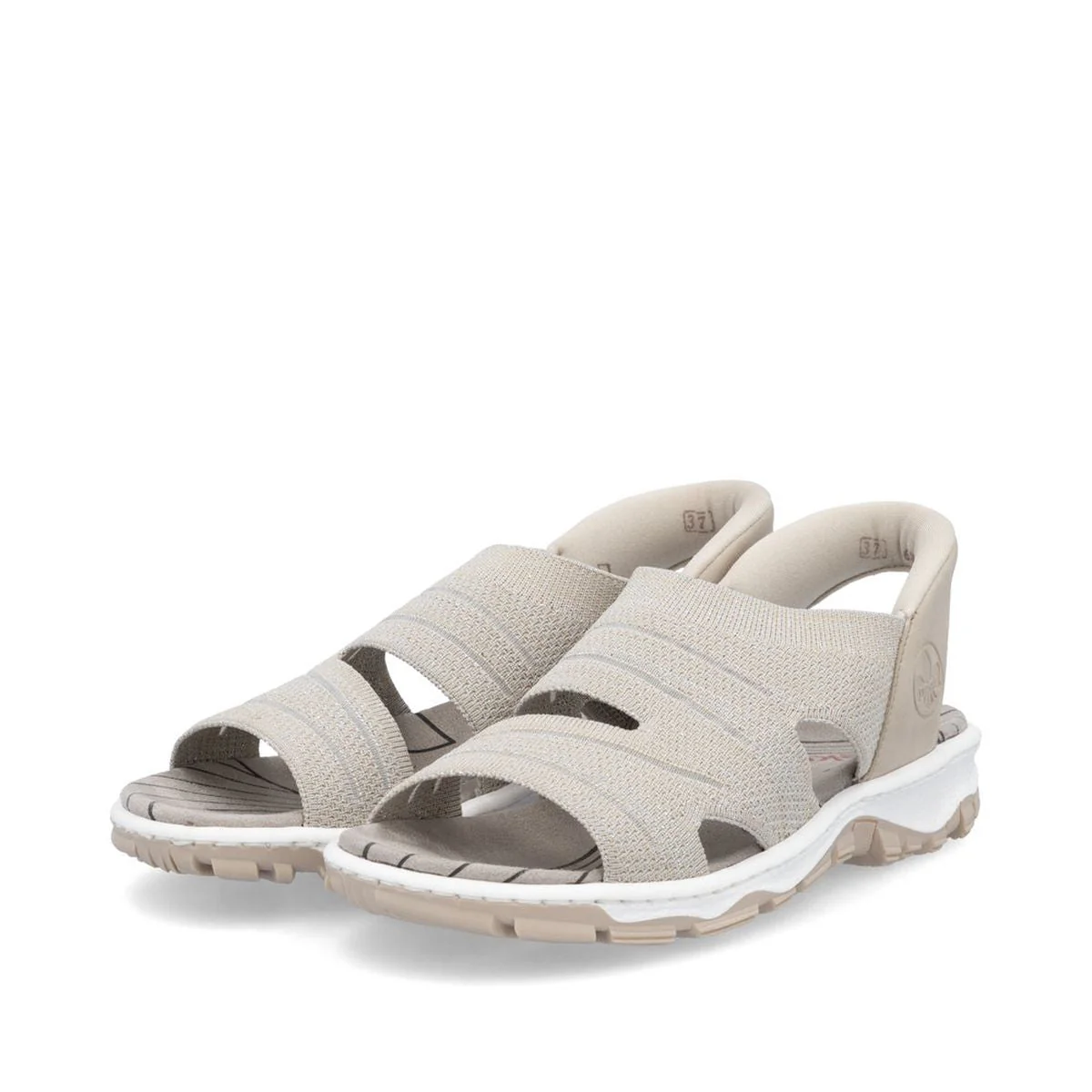 Rieker 68895-64 Women’s Knit Sandals in Stone – Lightweight Summer Comfort - Image 5
