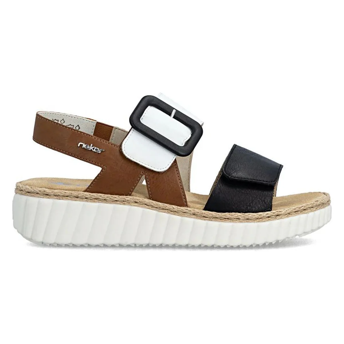 Rieker 69260 Women's Wide Sandals in Multi - Image 11
