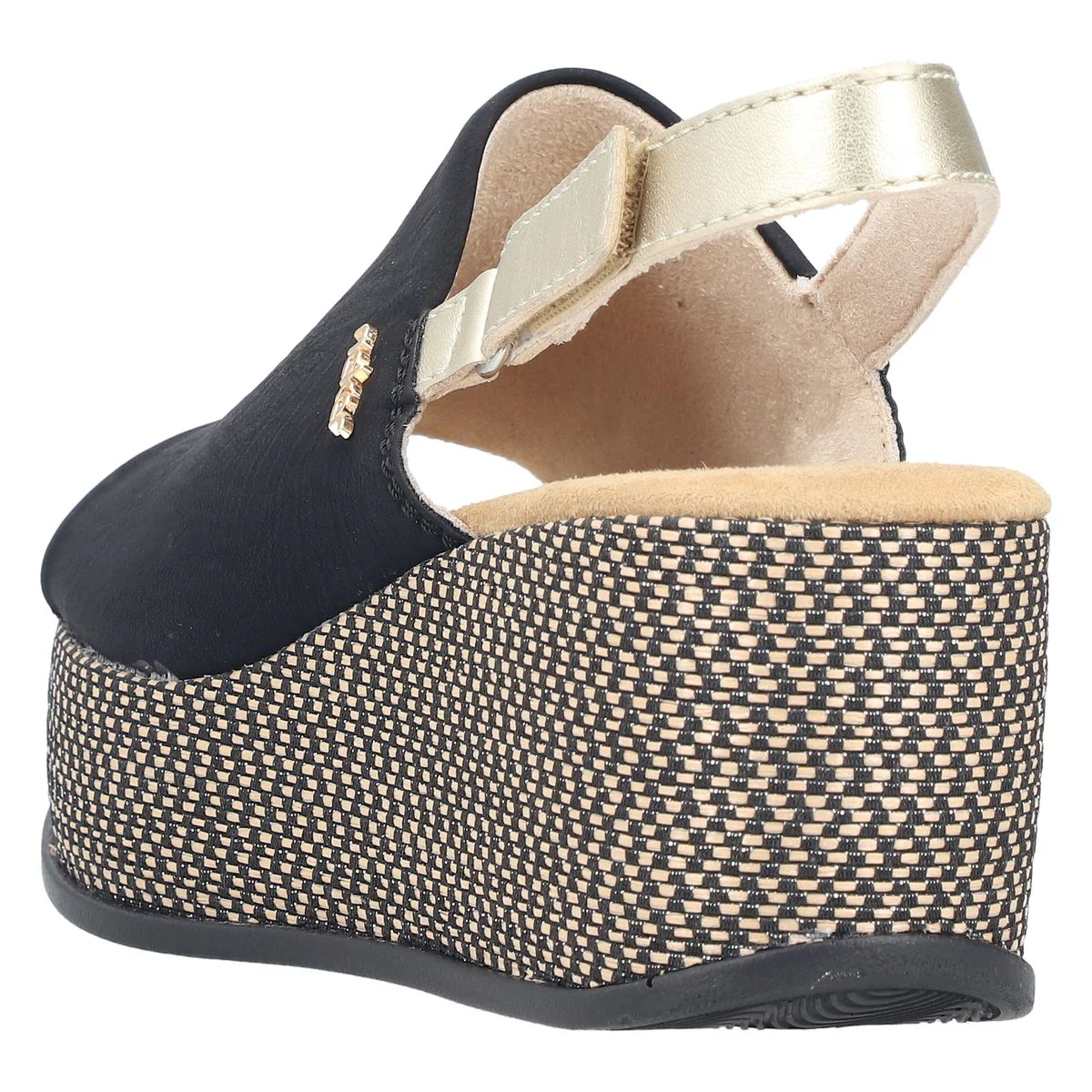 Rieker 69460 Women's Wedge Sandals in Black - Image 3