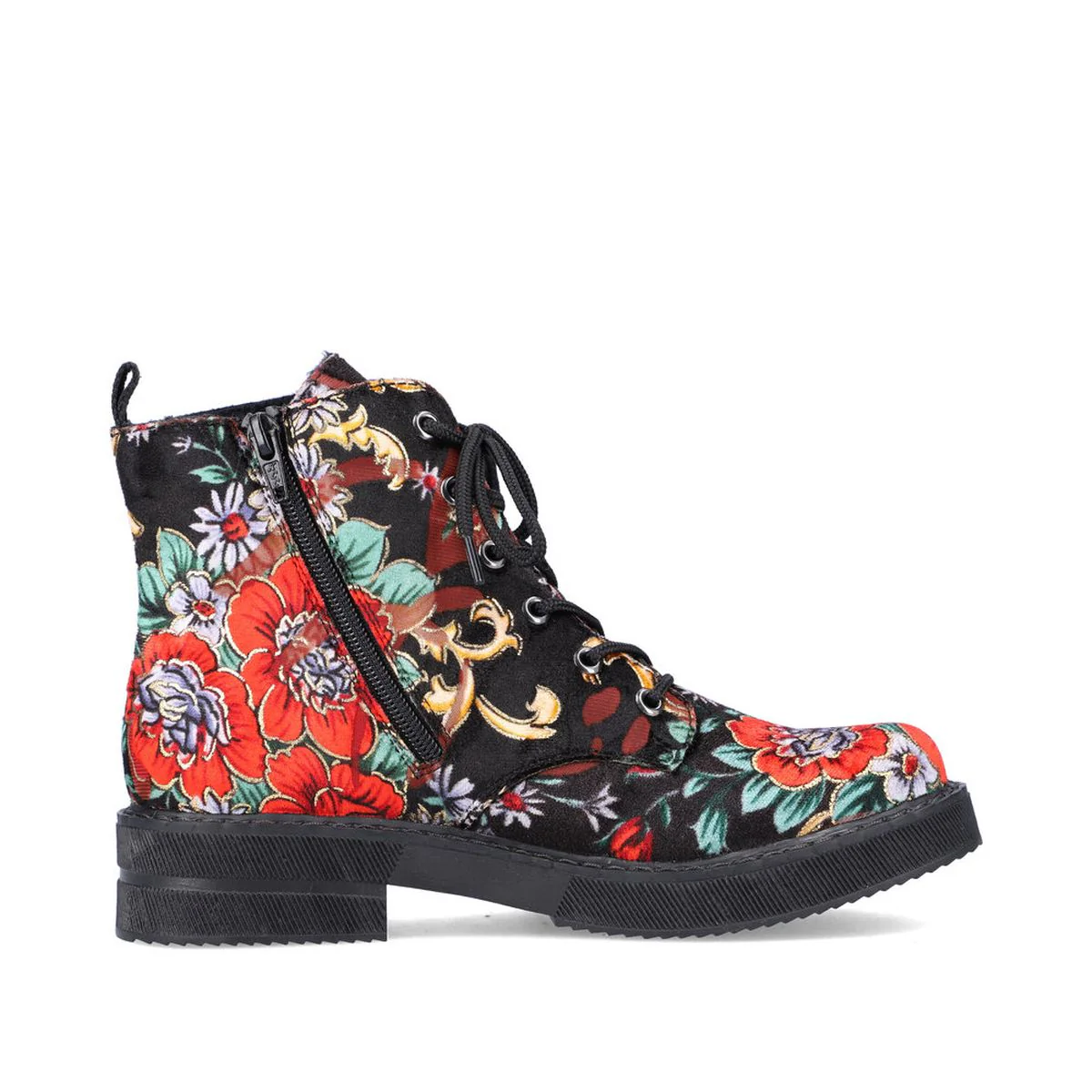 Rieker 72010 Biker Boot in Floral - Image 2