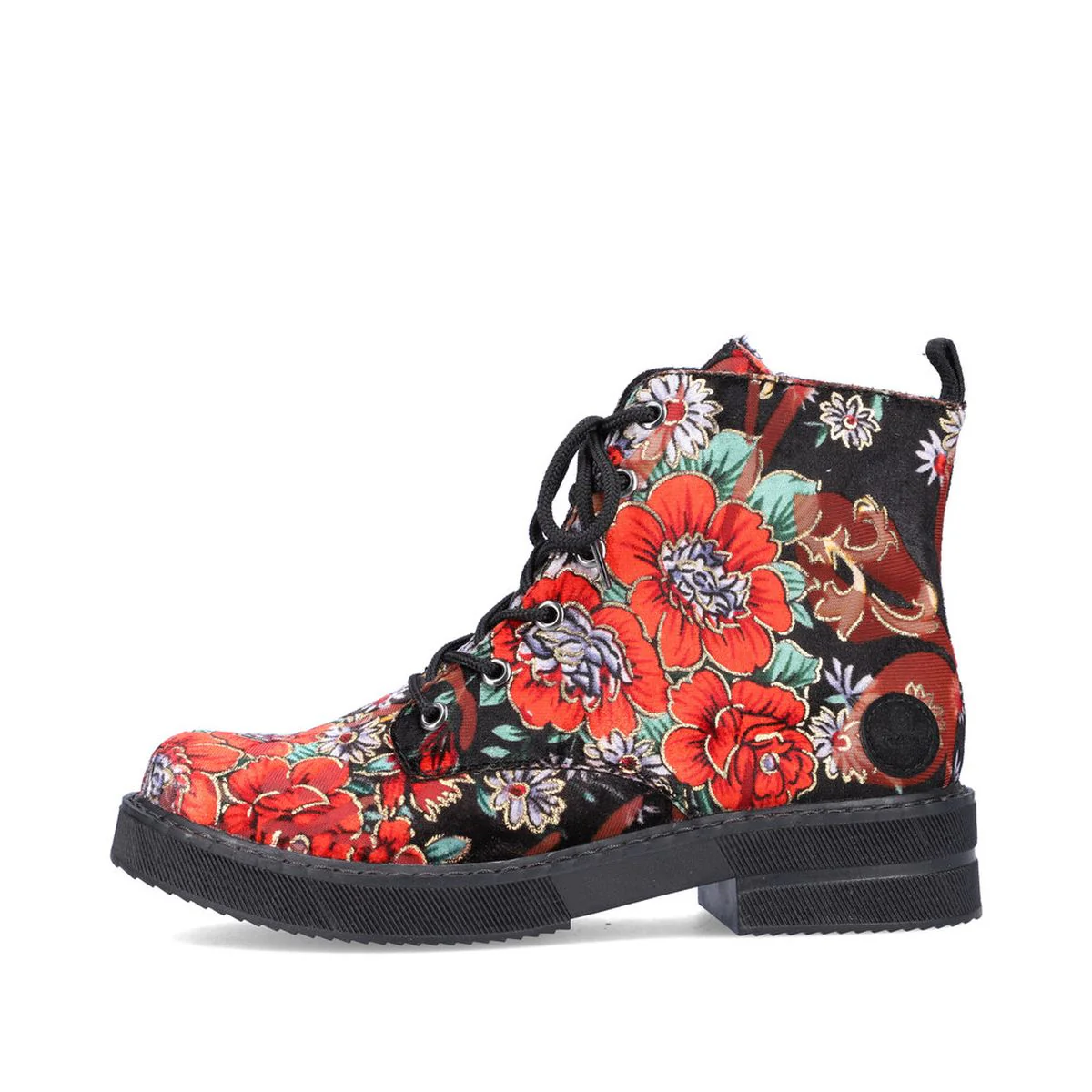 Rieker 72010 Biker Boot in Floral - Image 3