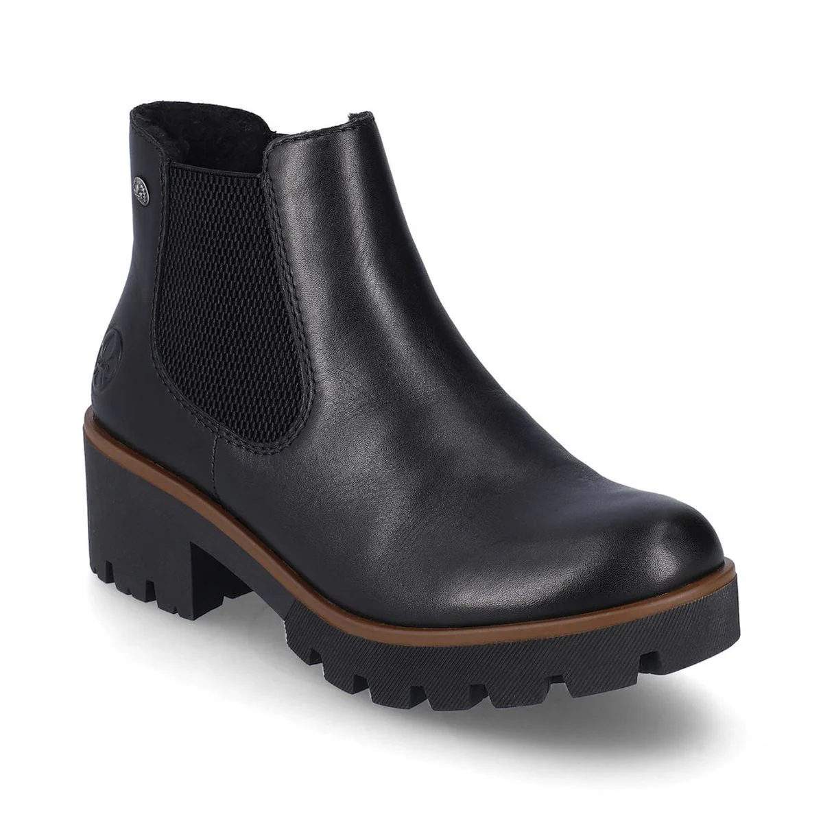 Rieker 79265 Minato Womens Chelsea Boot in Black