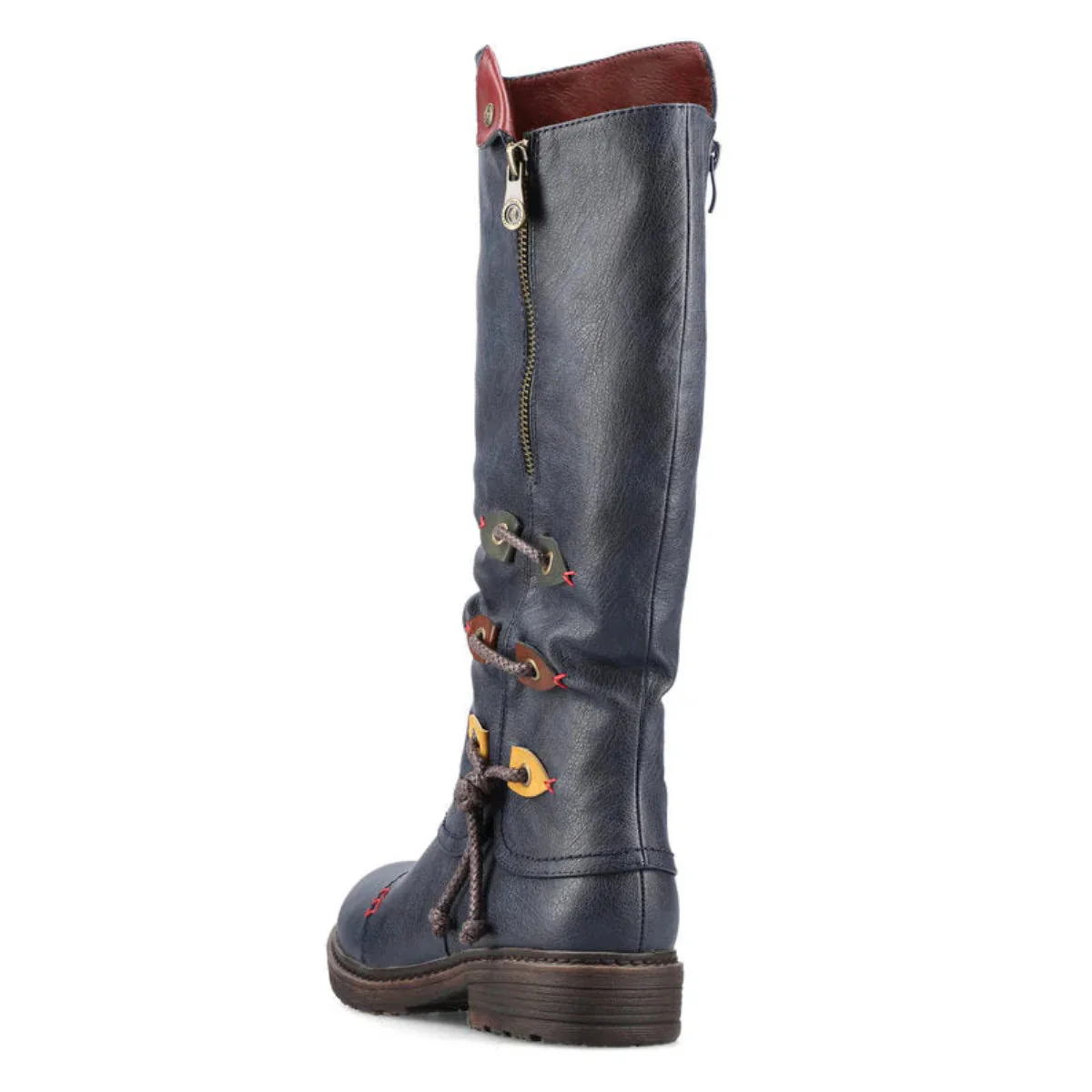 Rieker 94791 High Boot in Blue - Image 5