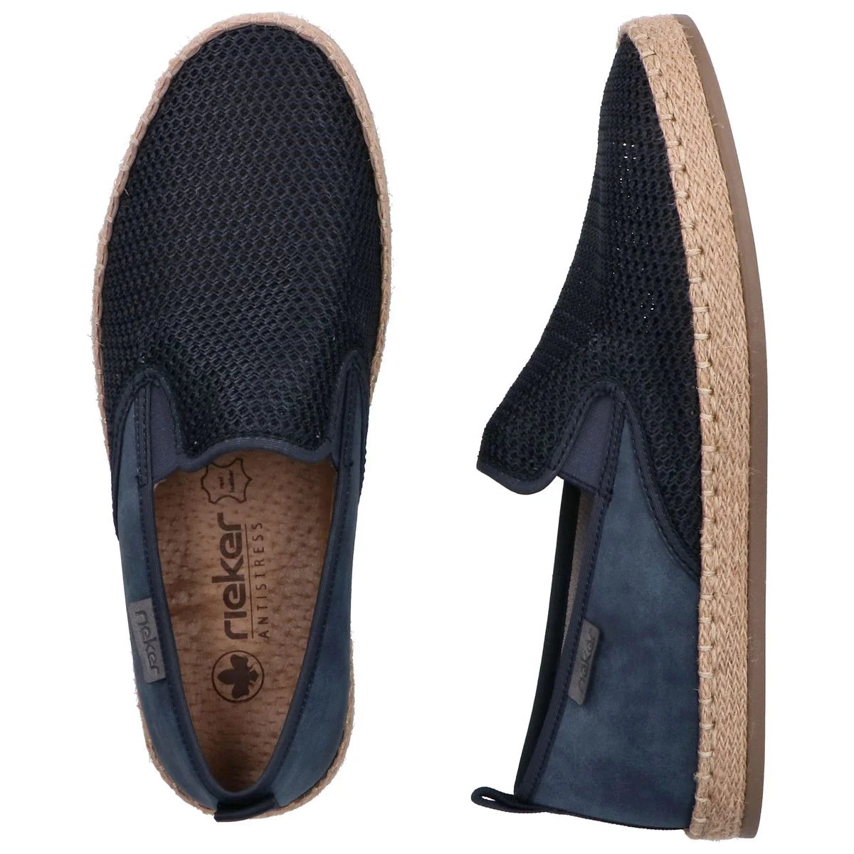 Rieker B2661 Men's Shoes in Navy - Image 9