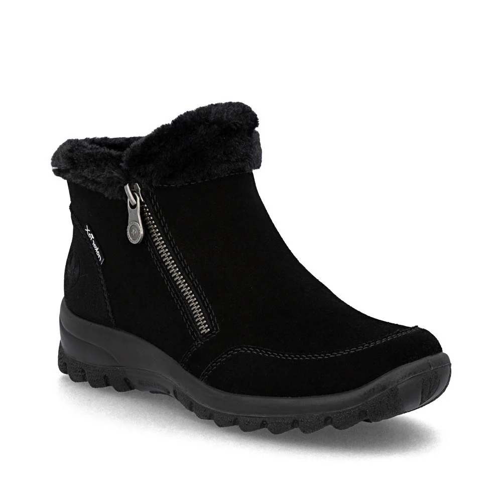 Rieker L7188 Ready to Go Ankle Boots in Black