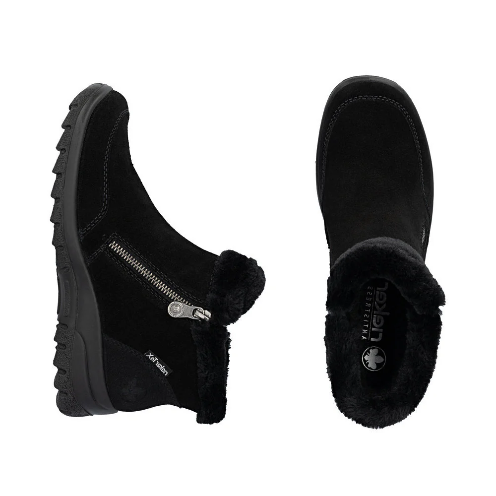 Rieker L7188 Ready to Go Ankle Boots in Black - Image 6