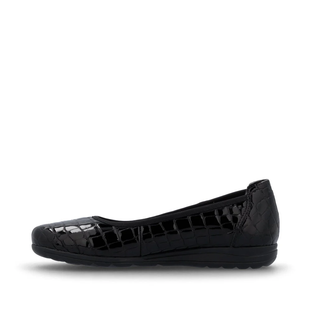 Rieker L9350 Women's Ballerina in Black - Image 2