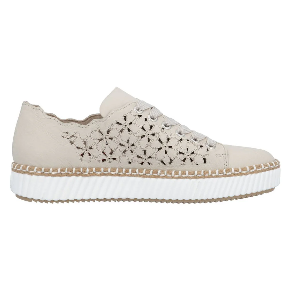 Rieker M2902 Women's Shoes in Beige - Image 2