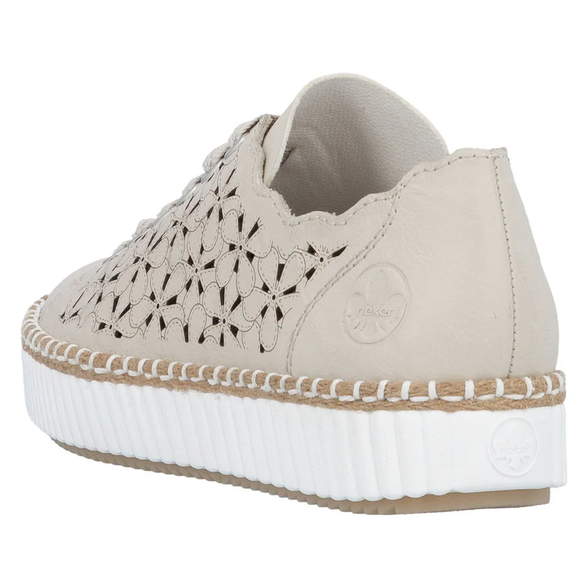 Rieker M2902 Women's Shoes in Beige - Image 3