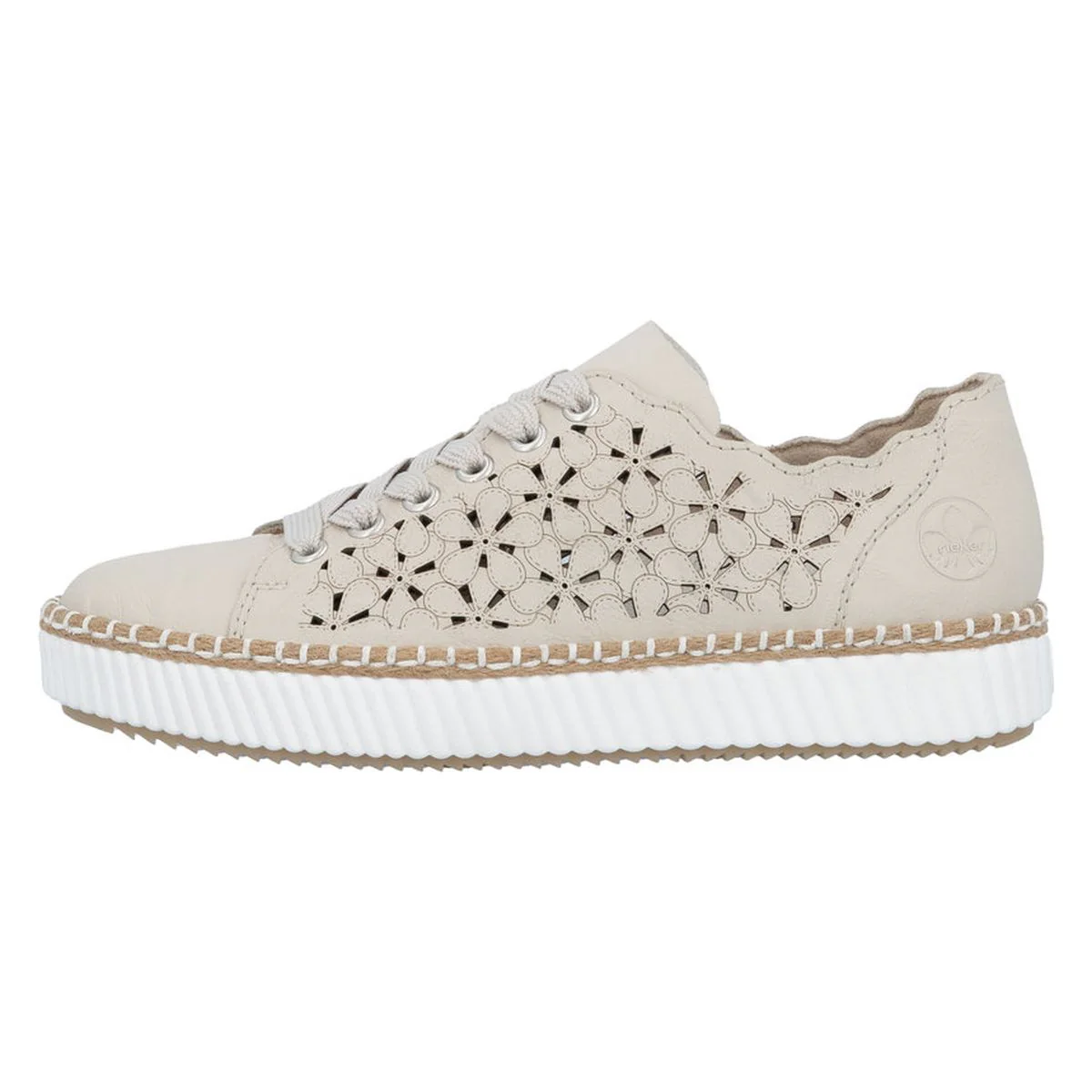 Rieker M2902 Women's Shoes in Beige - Image 5
