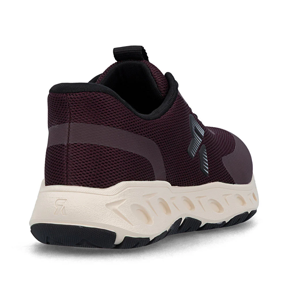 Rieker M6551 Ready to Go Sneaker in Red - Image 3