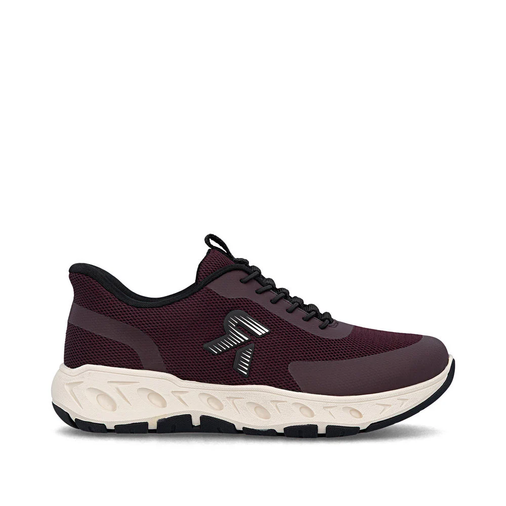 Rieker M6551 Ready to Go Sneaker in Red - Image 4