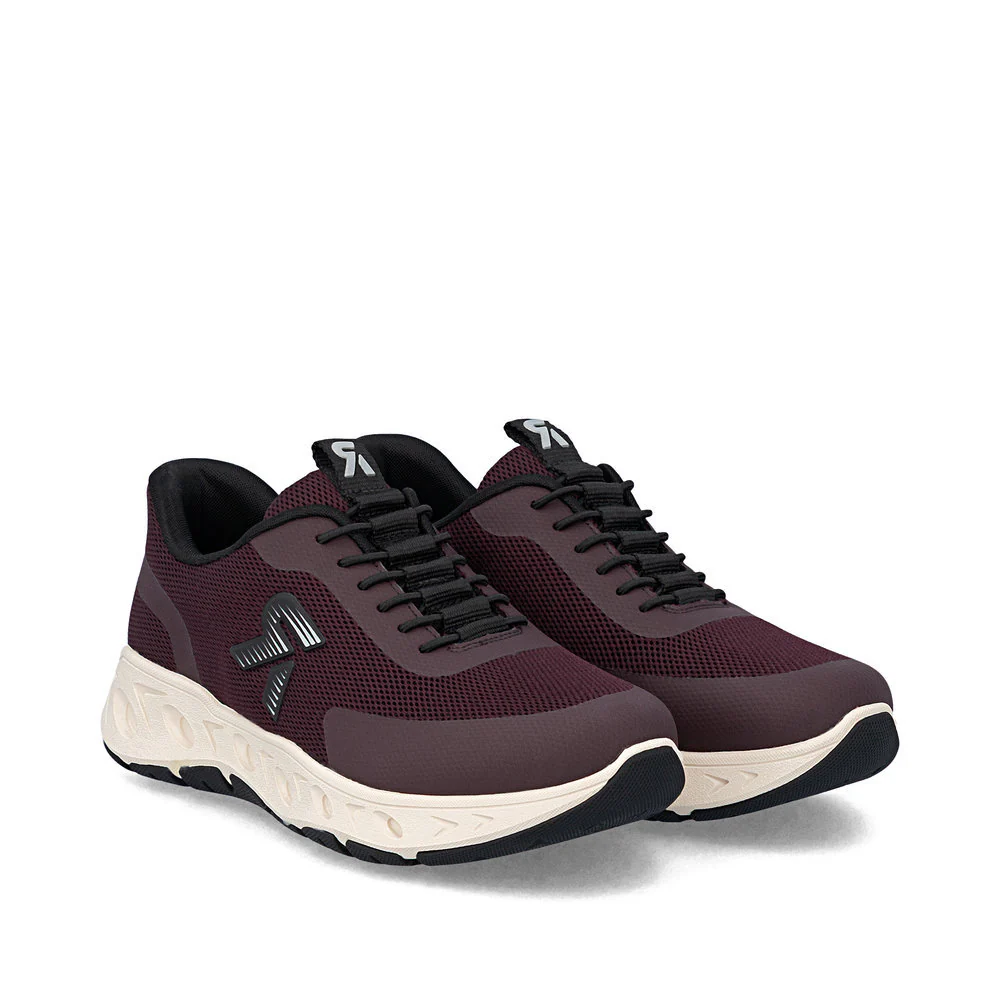 Rieker M6551 Ready to Go Sneaker in Red - Image 5
