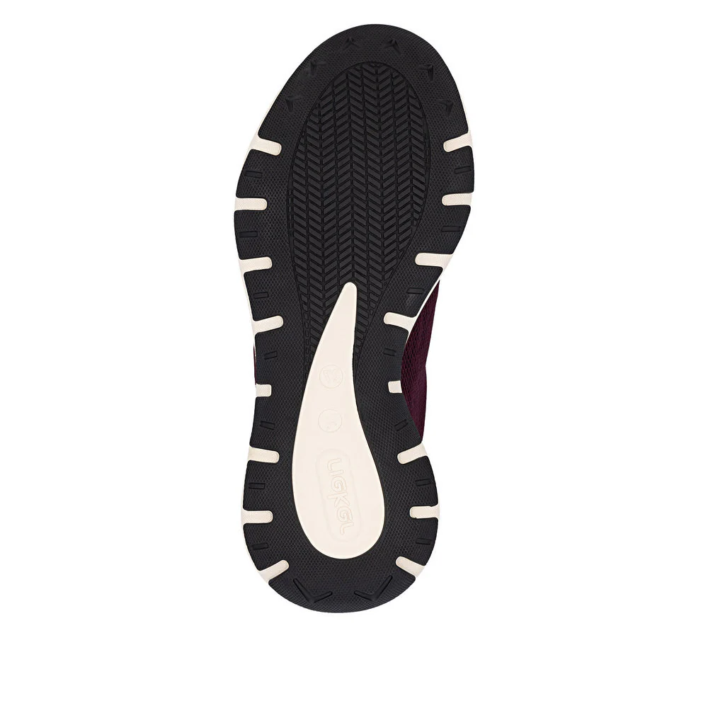 Rieker M6551 Ready to Go Sneaker in Red - Image 7