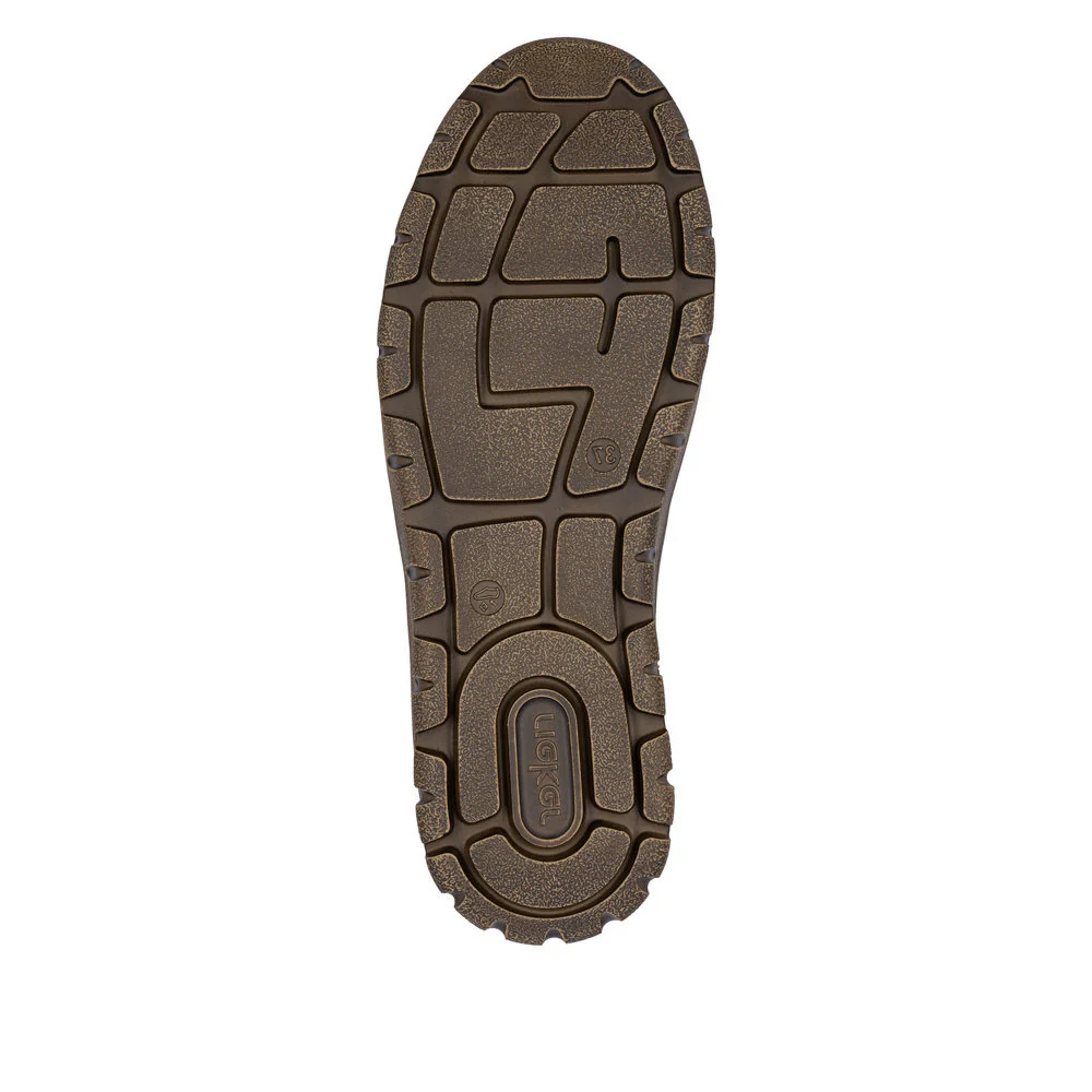 Rieker N1305 Lace Up Boots in Gray - Image 7
