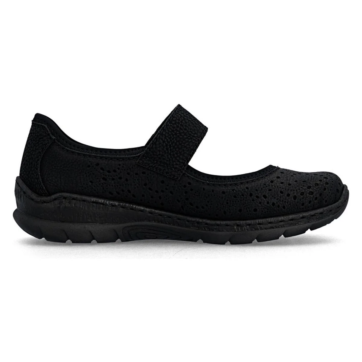 Rieker N4299 Mary Jane Casual Shoe in Black - Image 2