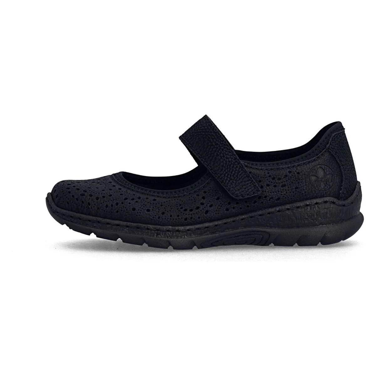 Rieker N4299 Mary Jane Casual Shoe in Black - Image 5
