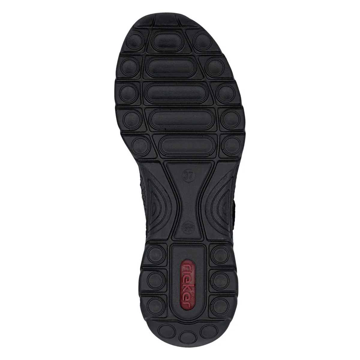 Rieker N4299 Mary Jane Casual Shoe in Black - Image 6