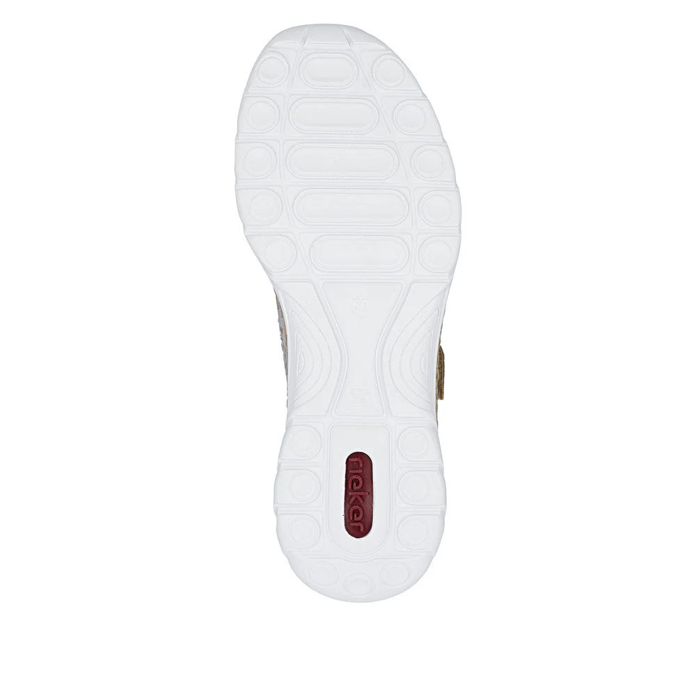 Rieker N4299 Mary Jane Casual Shoe in Metallic - Image 7