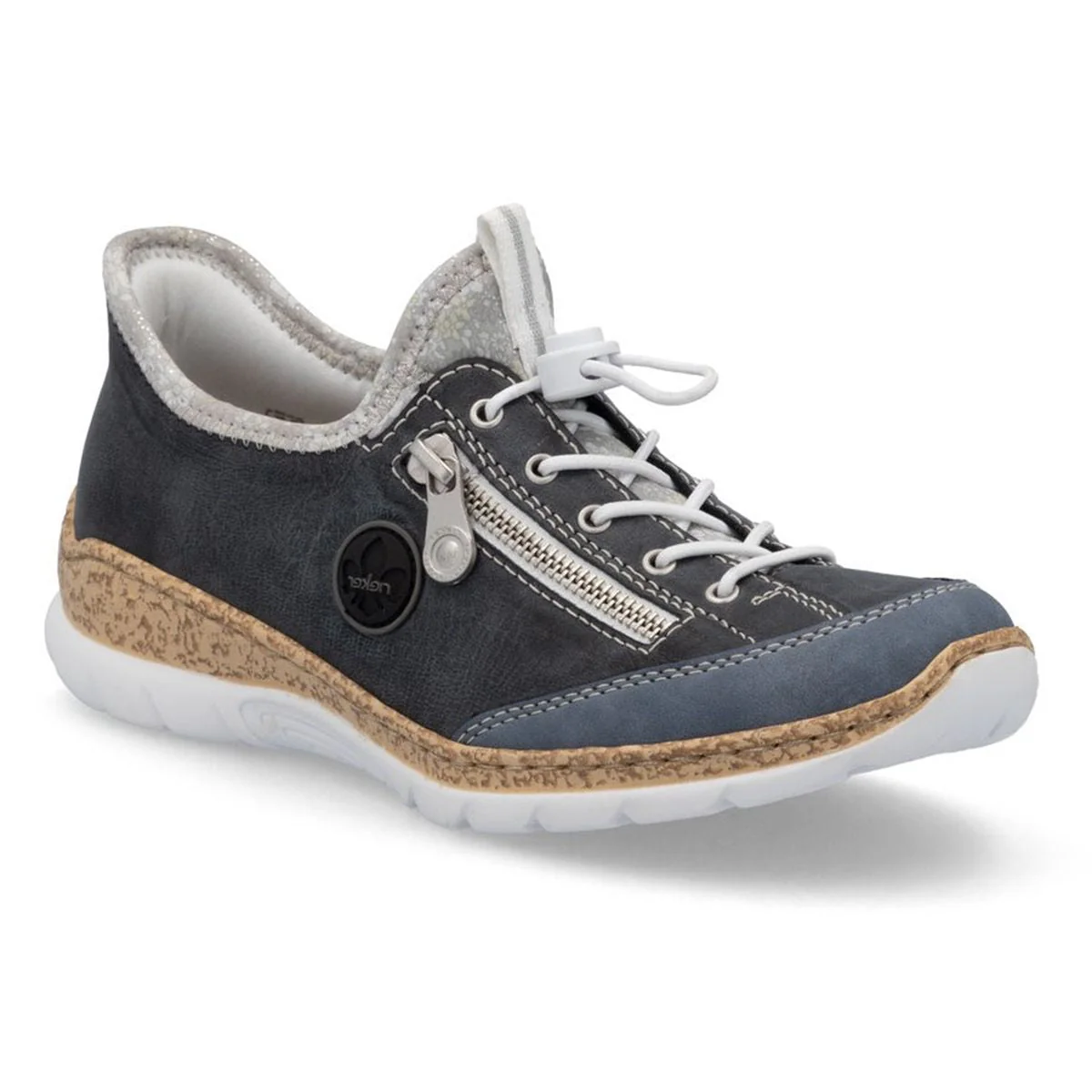 Rieker N42F2-14 Nabukino Ready to Go Shoe in Blue