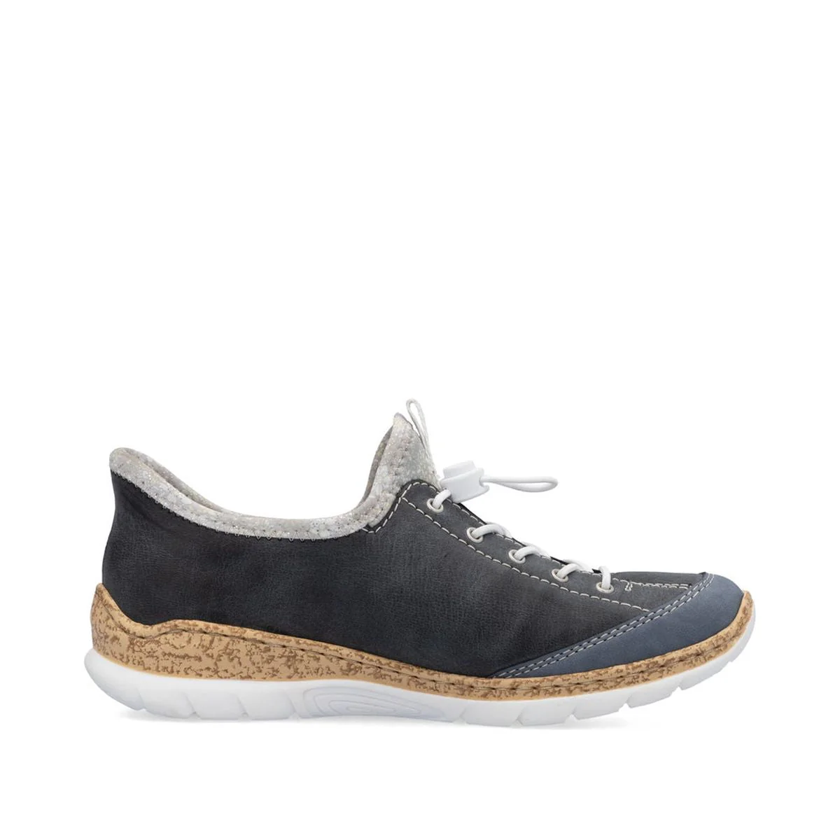 Rieker N42F2-14 Nabukino Ready to Go Shoe in Blue - Image 2