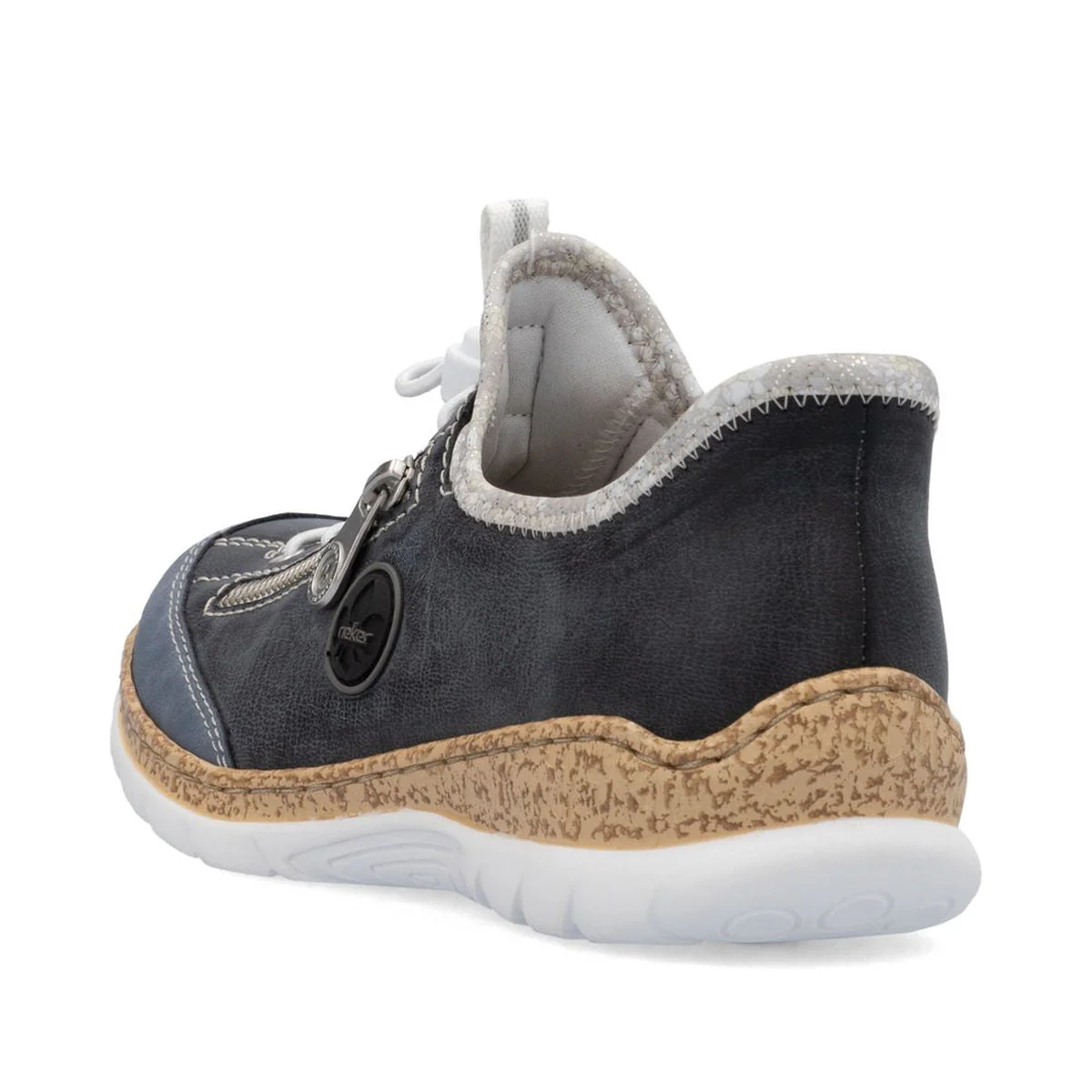 Rieker N42F2-14 Nabukino Ready to Go Shoe in Blue - Image 3