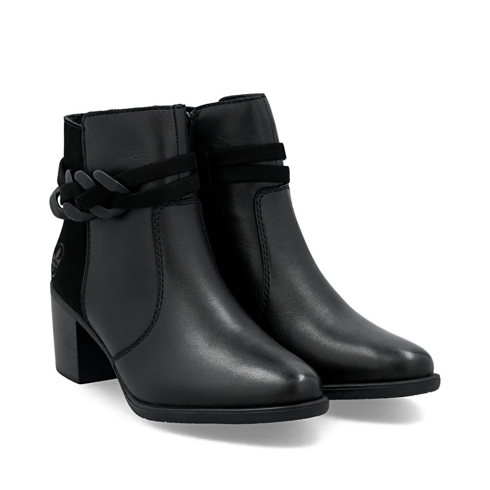 Rieker Y2066 Dress Ankle Boot in Black - Image 5