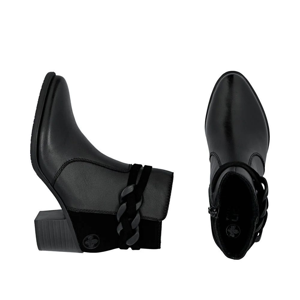 Rieker Y2066 Dress Ankle Boot in Black - Image 6