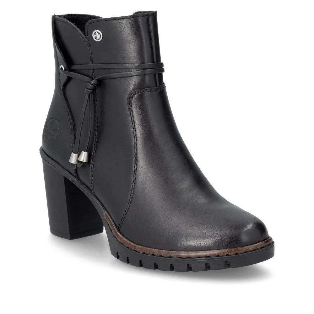 Rieker Y2567 Dress Ankle Boot in Black