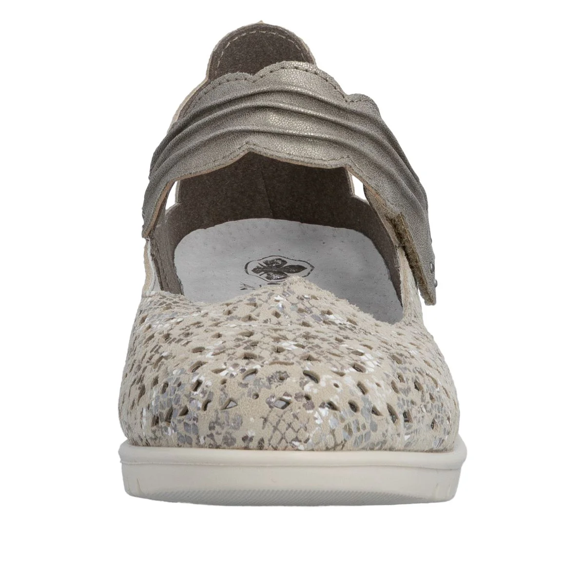 Rieker L5359 Women's Shoes in Silver - Image 4