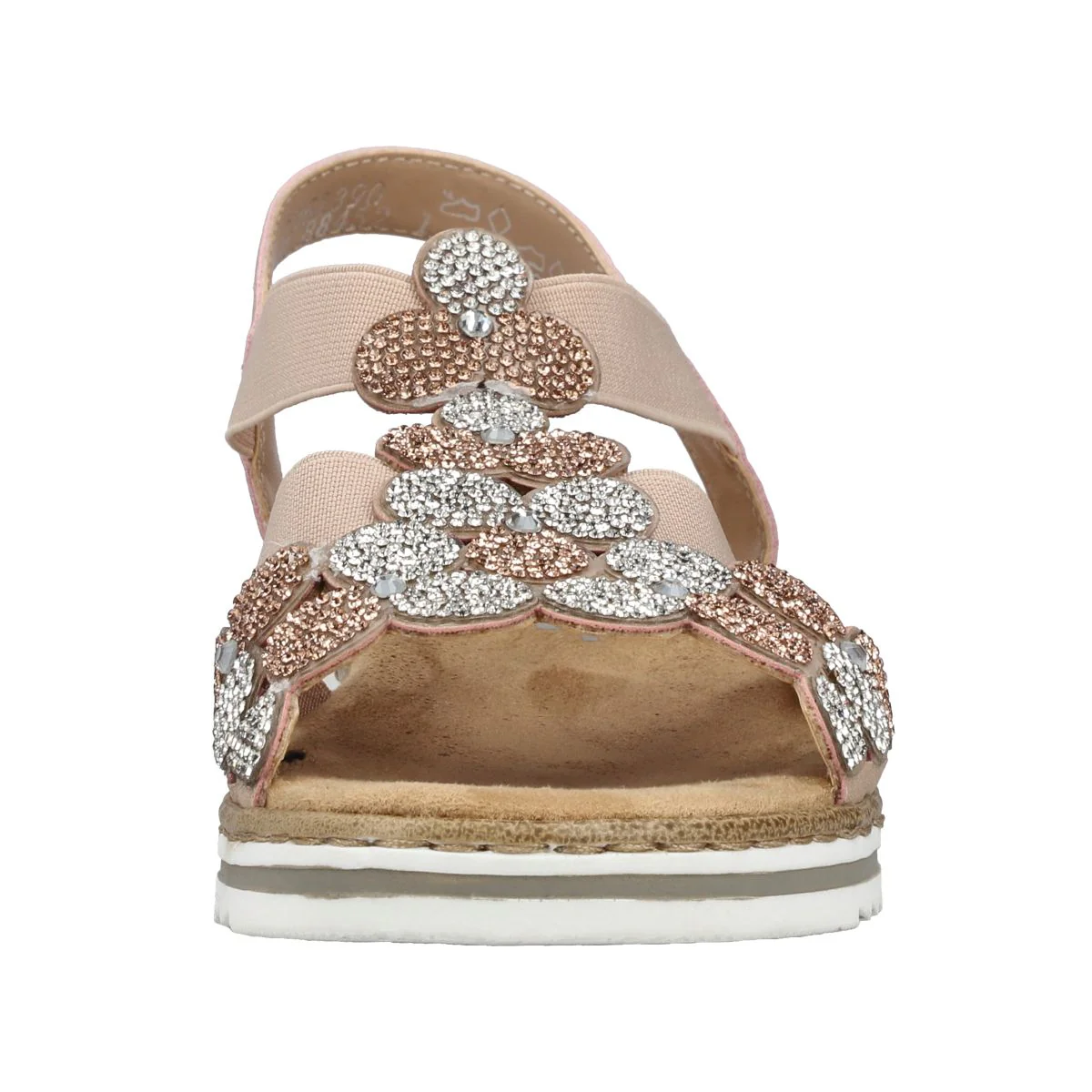 Rieker V0613 Women's Sandals in Pink - Image 4