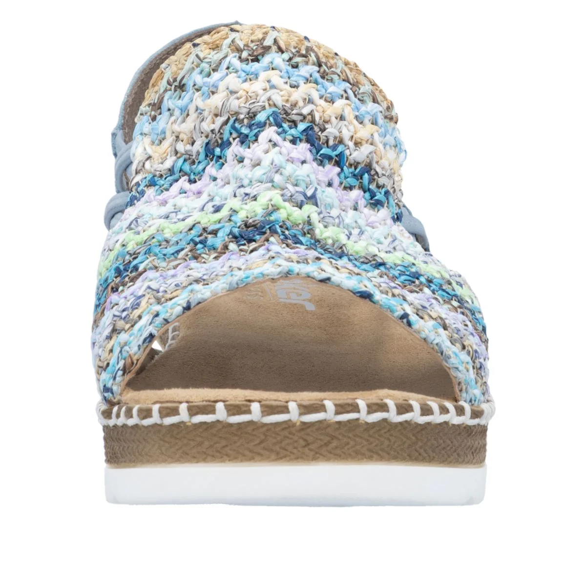 Rieker V1241 Women's Sandals in Multi Blue - Image 4
