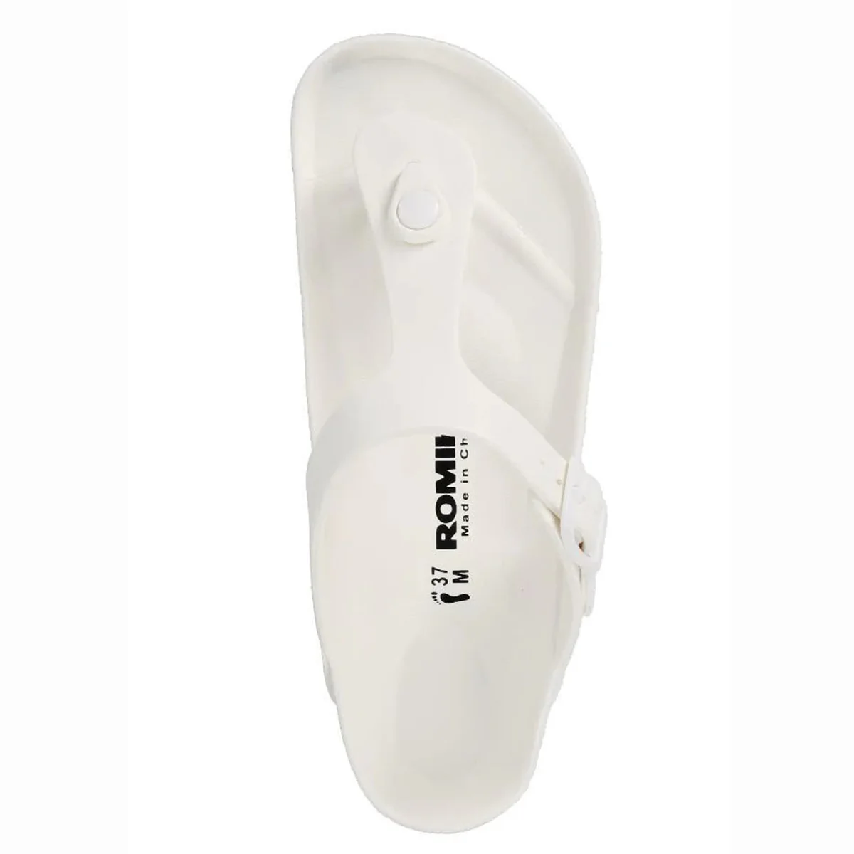Roemer 07 Toe Thong EVA Sandal in White - Image 3