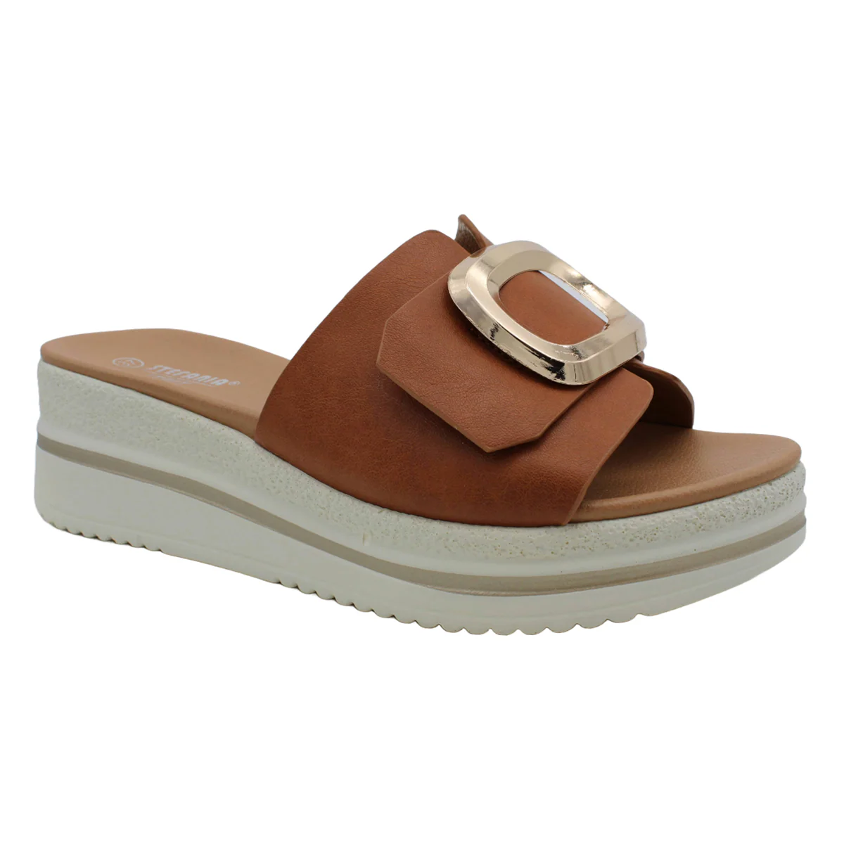 S5577 Slide Buckle Platform Sandal - Image 2