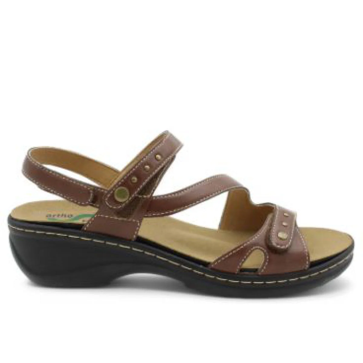 S8010 Velcro Sandal in Brown