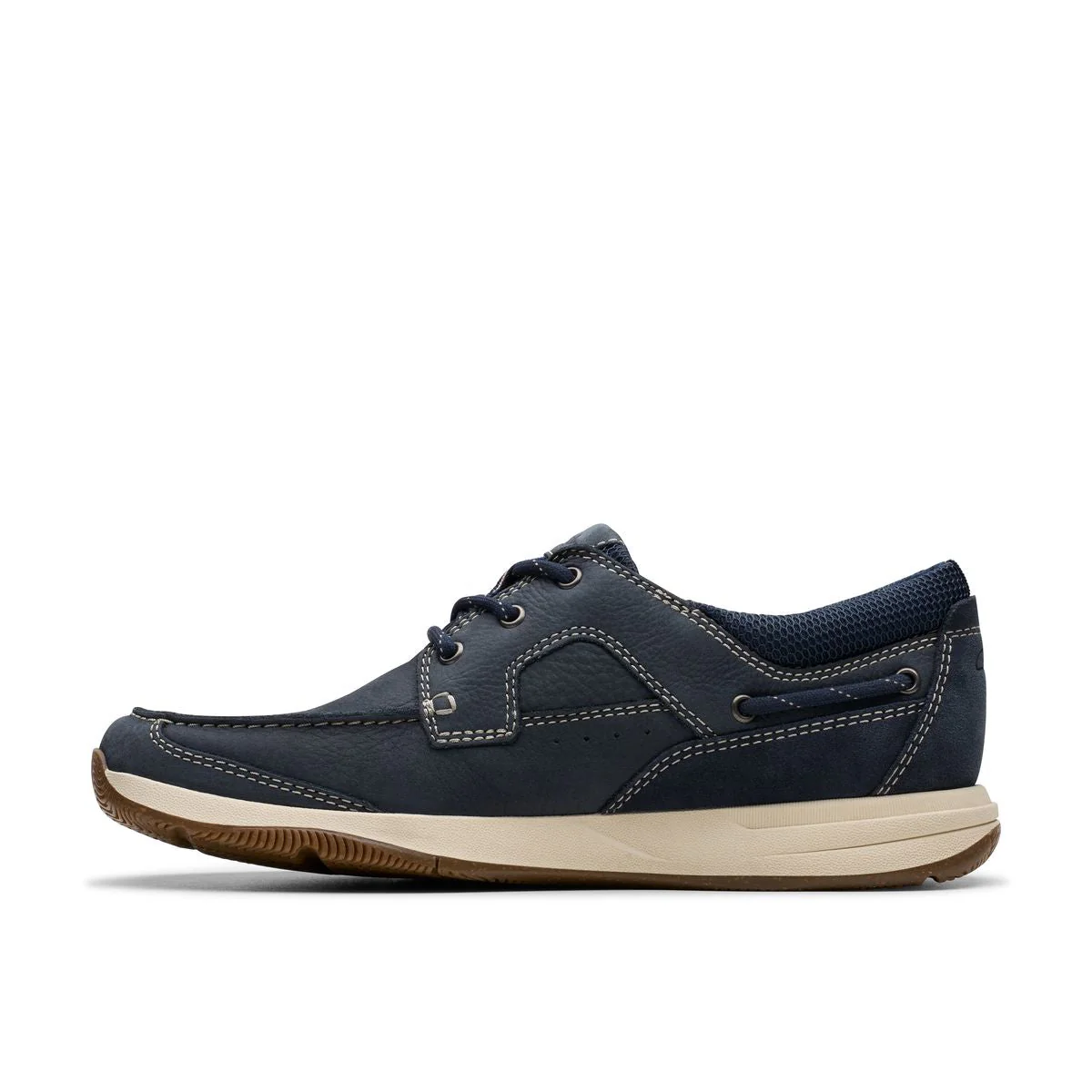 Clarks Sailview Lace Men's Casual Shoe in Navy - Image 3