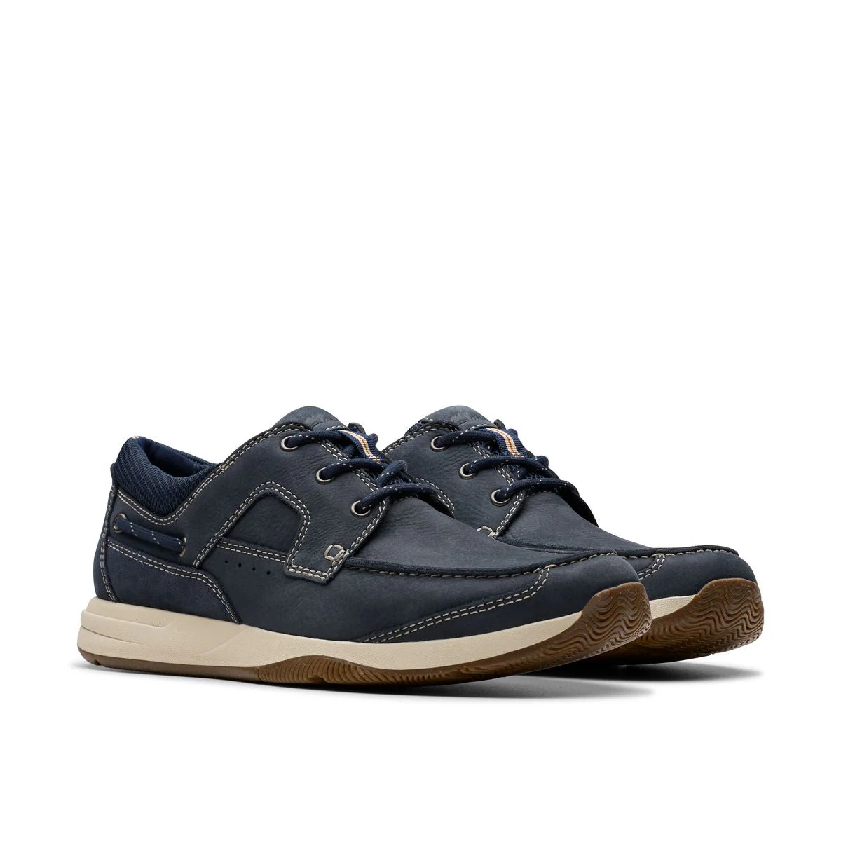 Clarks Sailview Lace Men's Casual Shoe in Navy - Image 5