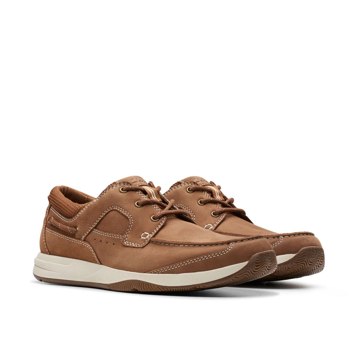 Clarks Sailview Lace Men's Casual Shoe in Tan - Image 5